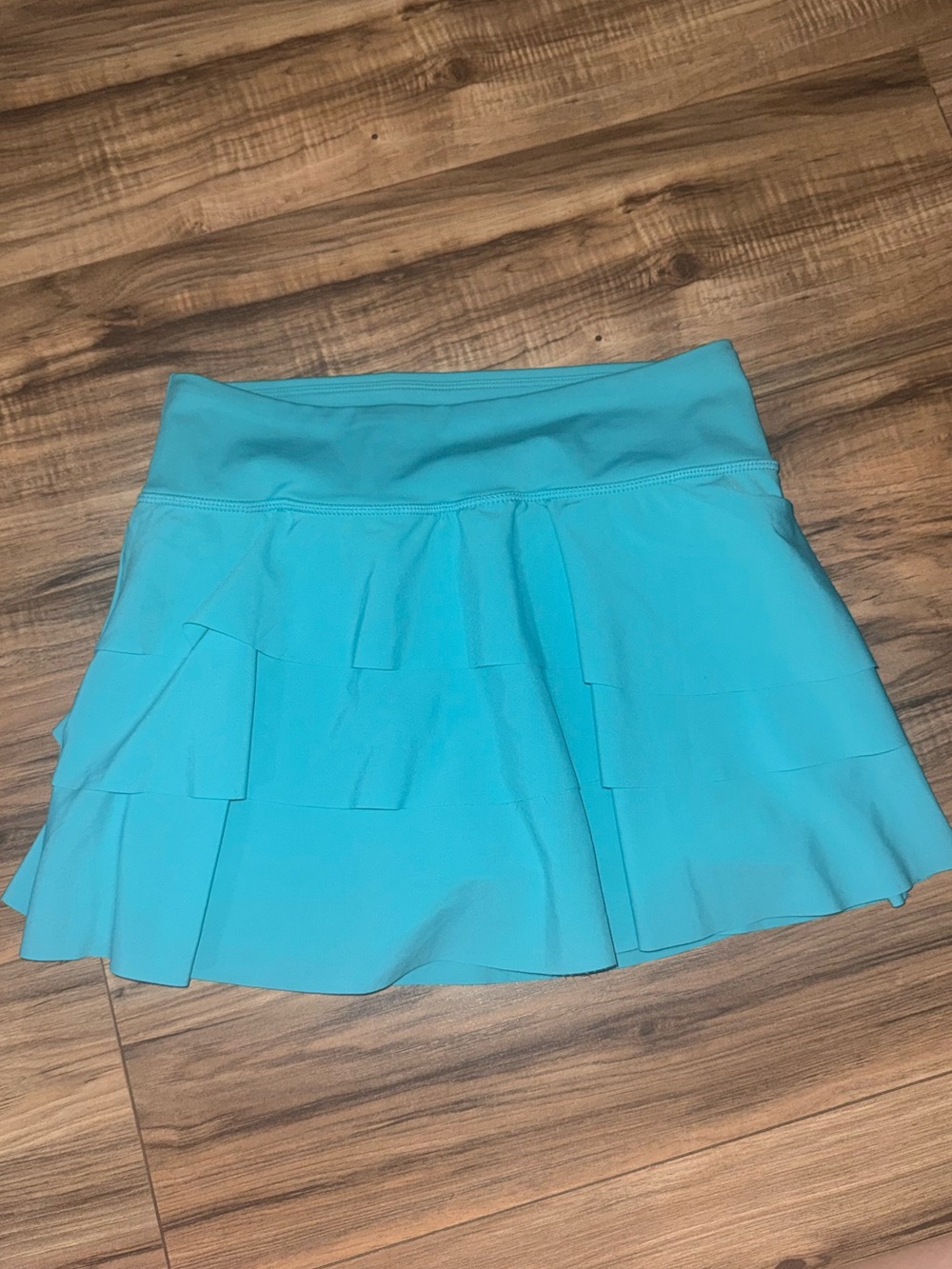 joy lab teal layered activewear skirt size small